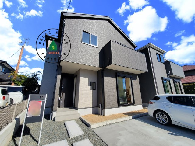 熊本市中央区出水6丁目第3-2棟（1号棟）の外観|デザイン性のある外観です。