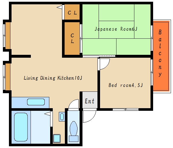 カサベルデ中澤B棟の間取り