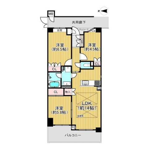 【価格改定】グランエスパス長岡天神の間取り|2025年5月下旬リフォーム完了！