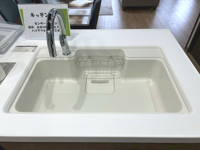 【価格改定】グランエスパス長岡天神のキッチン|広々シンクでお手入れもラクラク♪