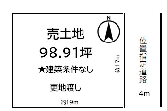 余戸東2丁目土地の土地図