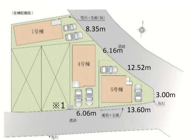【区画図】 | 白岡市白岡11期　Erde  新築戸建　全5棟　5号棟