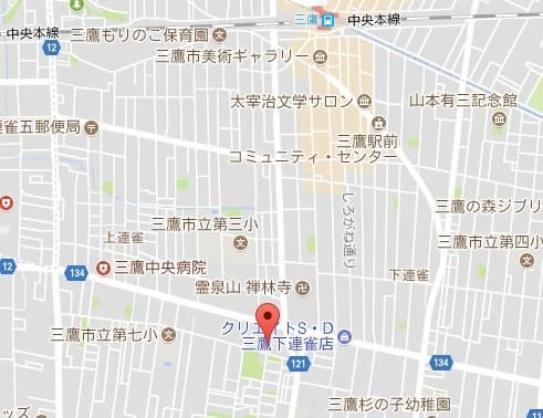 リブリ・三鷹ザ・テラスの地図