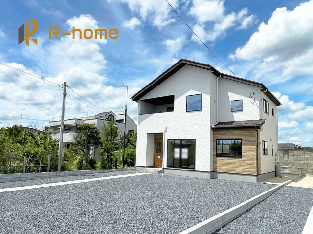 笠間市笠間1期　新築戸建て　1号棟の外観|ご予約を頂ければ、『平日』はもちろん『早朝』や『夜間』もご見学可能です♪お気軽にお申し付けください♪
