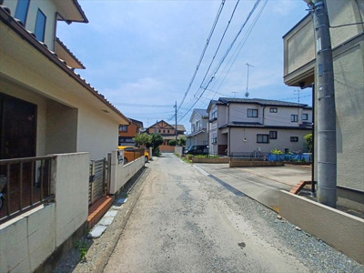 【前面道路含む現地写真】 | 熊谷市箱田２丁目 3000万 土地