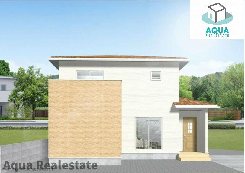 高松市小村町の新築一戸建の外観パース|外観パースです