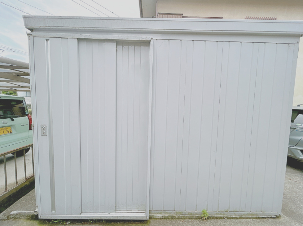 富士市宮島　中古戸建R　の収納|専用の屋外収納スペースです