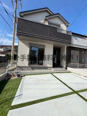 【外観】 | 神戸市須磨区禅昌寺町1丁目　新築戸建1号棟　仲介手数料無料！ | 落ち着いた雰囲気の外観です