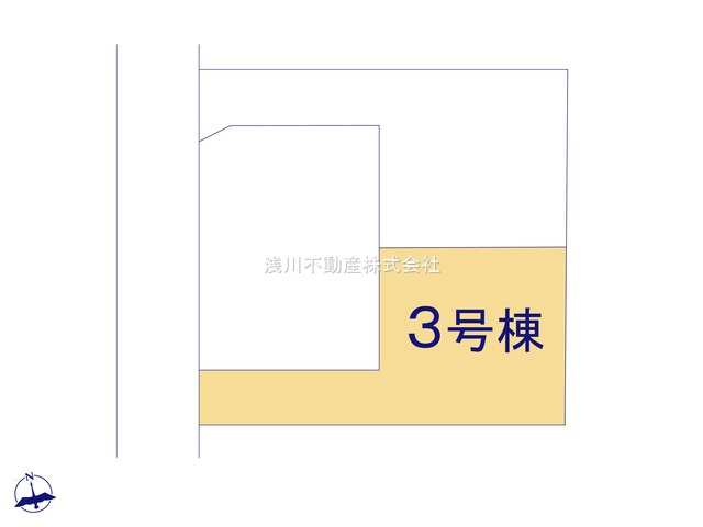 八王子市　北野町　新築一戸建て　６期の区画図|～全3棟の新しいコミュニティーが誕生～