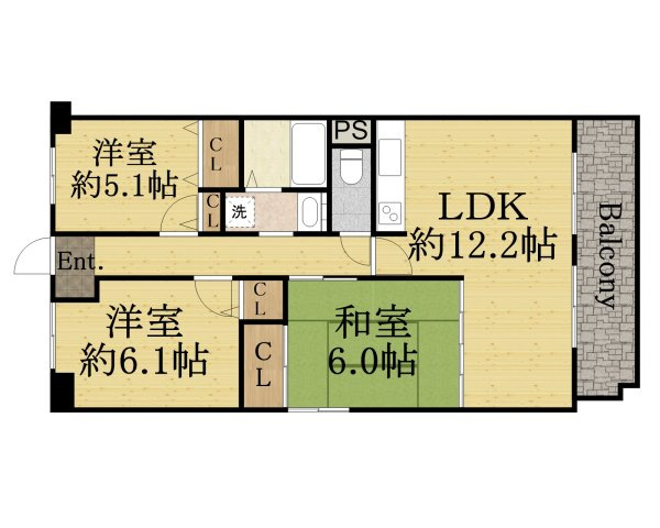 カデット真趣園宝塚の間取り