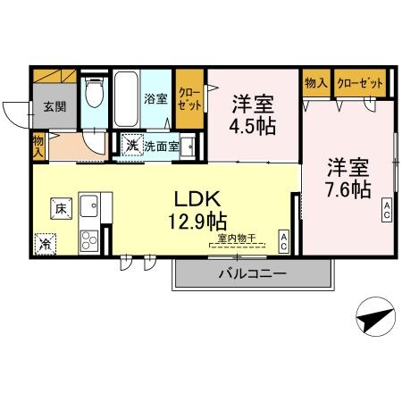 E’clat（エクラ）の間取り