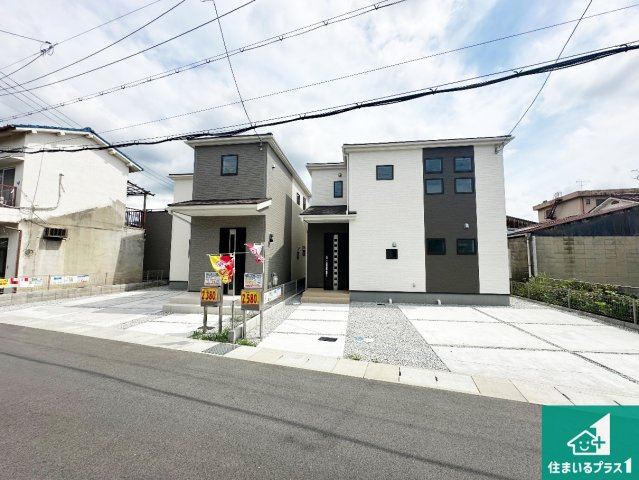 桜井市粟殿　第12期　新築一戸建ての外観|お客様に長く安心して住んでいだだける事にこだわった家づくり！住んでからのアフターサービスにもしっかりと取り組んでいます！