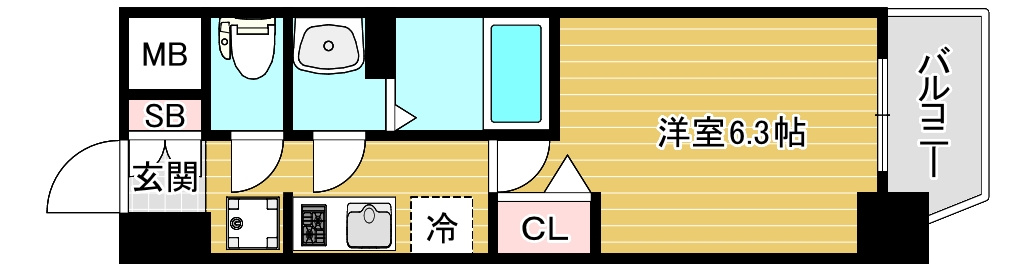 プレサンス DOMECITY コレーレの間取り