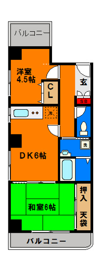 【間取り】 | MOMO12千葉中央 | 初期費用が抑えられちゃう礼金ゼロ物件♪