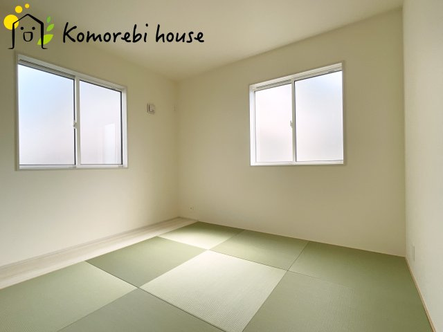 北本市西高尾2丁目　新築一戸建て　ブルーミングガーデン　02の和室|和室、ちょっとしたくつろぎスペースにいかがでしょうか