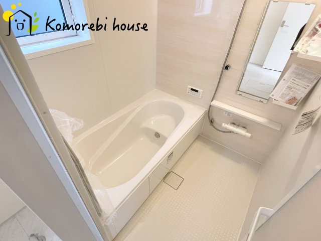 北本市西高尾2丁目　新築一戸建て　ブルーミングガーデン　02の浴室|日々の疲れを癒すお風呂付です