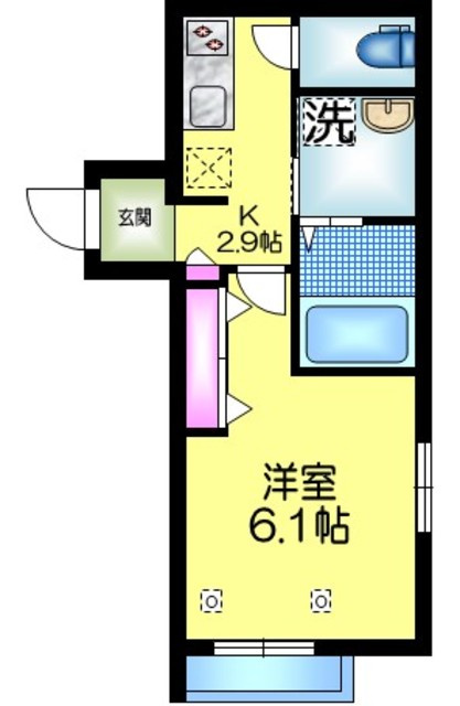 ＭＫＴ　ｃｏｍｆｏｒｔ　ｈｏｕｓｅ　神田の間取り|★角部屋２面窓★