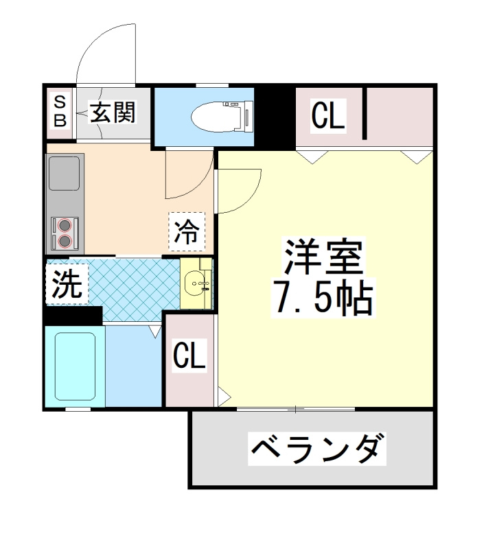 フルール岡本の間取り