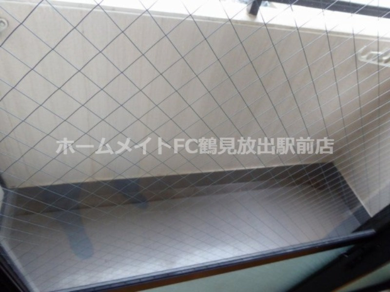東大阪市高井田の賃貸マンションのバルコニー