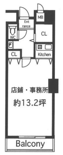 サウスサイドなにわ筋の間取り|サウスサイドなにわ筋（テナント）　間取り
