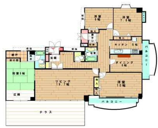 フォーシーズンズ芦屋の間取り