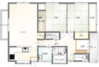 【間取り】 | 杉崎　中古住宅 | 1階平面図