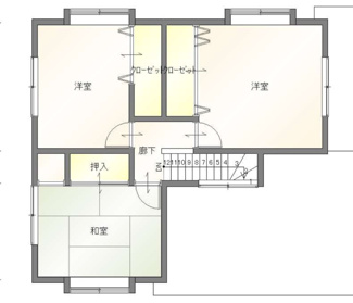 【間取り】 | 杉崎　中古住宅 | 2階平面図