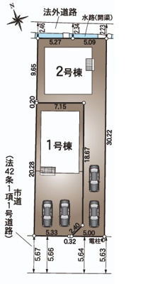 【区画図】 | クレイドルガーデン柳井市天神第1　二号地