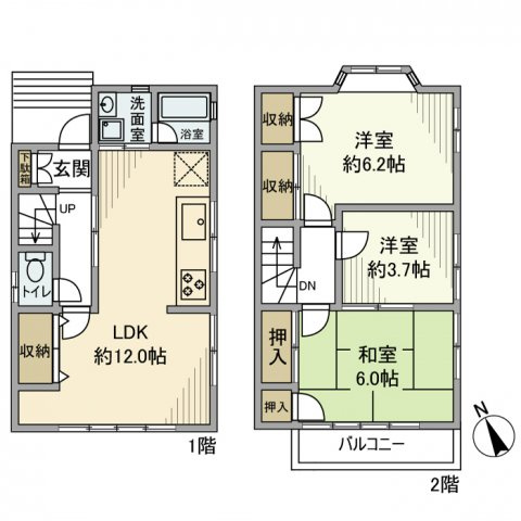 大牧戸建の間取り