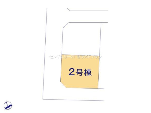 本庄市下野堂 2号棟の区画図|区画図