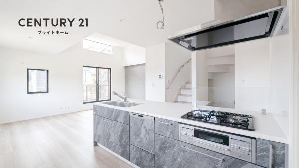 横浜市神奈川区西寺尾３丁目の新築一戸建のキッチン|食洗器付きなのは家事の負担を軽減してくれる嬉しいポイント♪
もちろん浄水器も付いております！