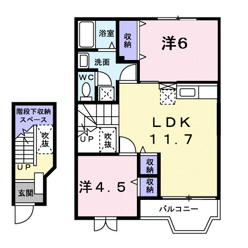 クレストール諏訪前の間取り