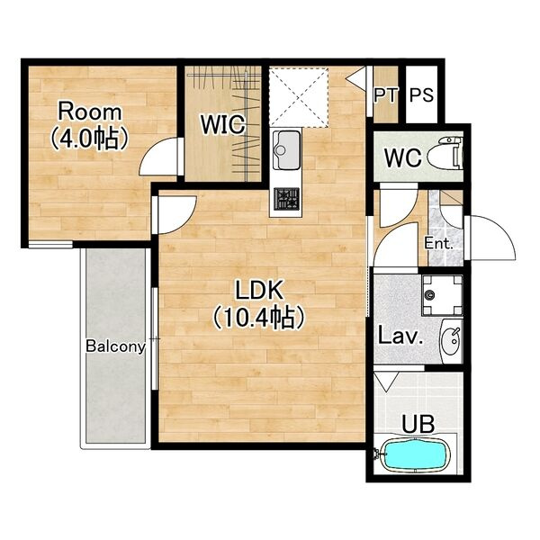 ジーメゾン妙興寺ルクシアの間取り