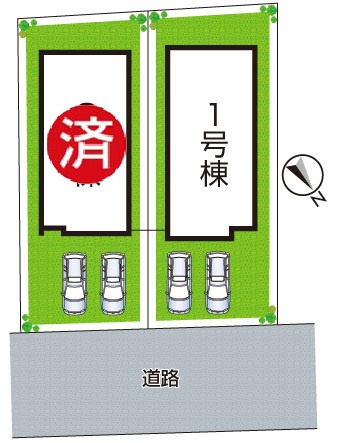 堺市南区槇塚台　第6期　新築一戸建ての区画図|全２区画