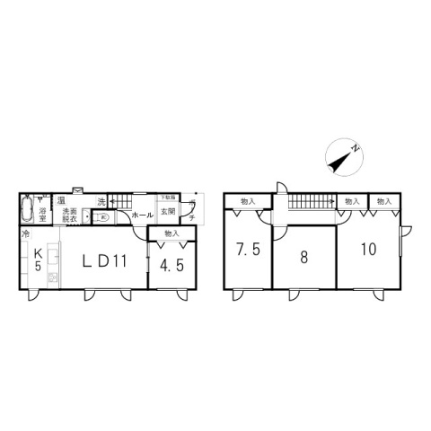 【間取り】 | 北見市南町１丁目６番５０号　新築戸建て