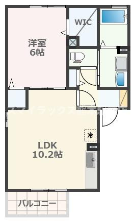 熊本市南区八分字町のアパートの間取り