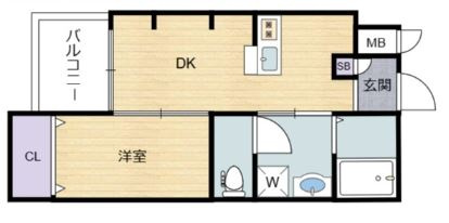 【間取り】 | 常磐町エヌエムキャトフヴァントゥレーズサウス