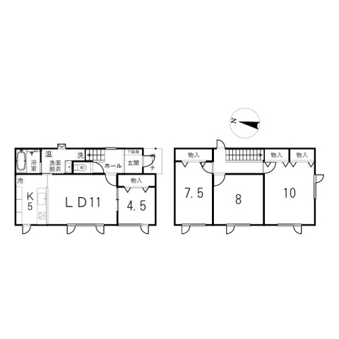 【間取り】 | 北見市西富町２丁目７番８号　新築戸建て