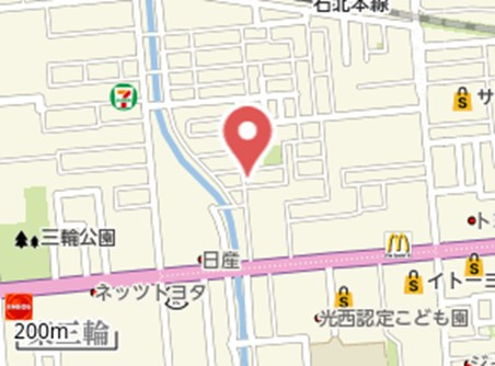 北見市西富町２丁目７番８号　新築戸建ての地図