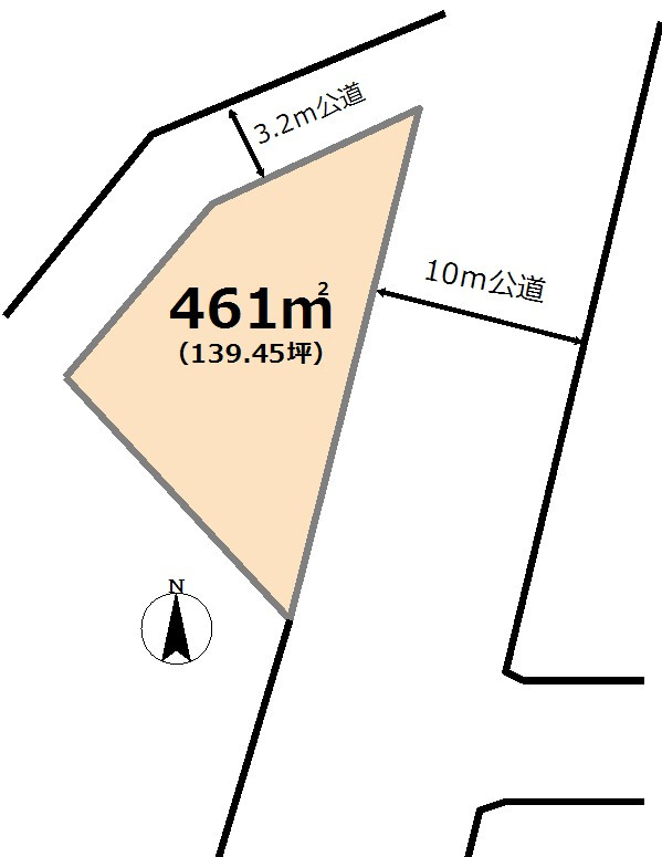 東松山市大字大谷 土地139坪の土地図