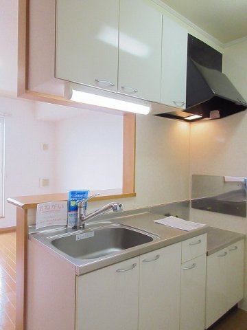 セントラルビレッジＢのキッチン|使い勝手の良いカウンターキッチン♪