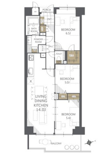 【間取り】シャルマンコーポ野洲Ⅱ 