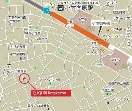 練馬区小竹町１丁目のアパートの地図|地図☆