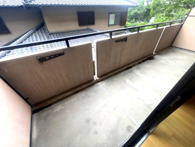 フォリア岡本のバルコニー