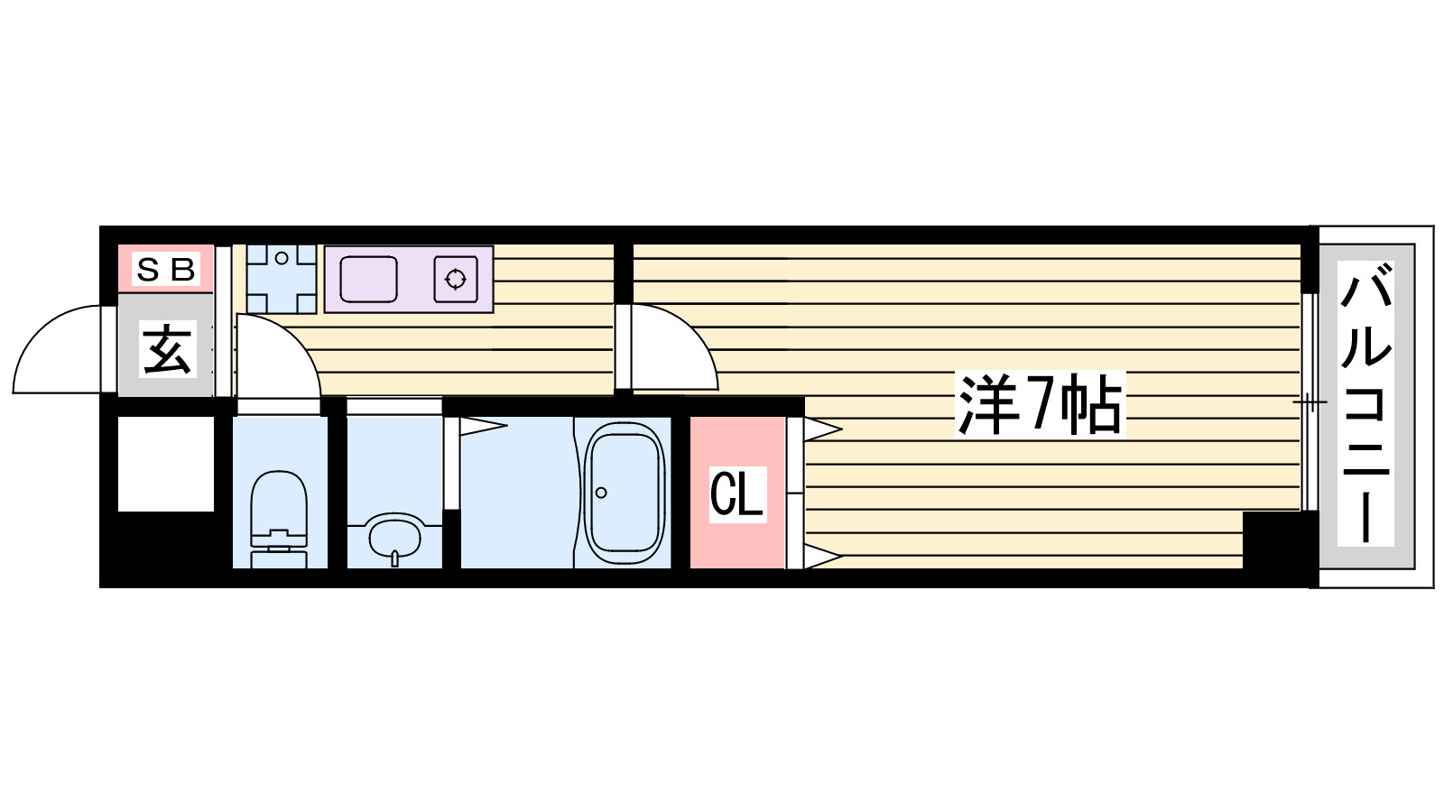 フルール須磨の間取り