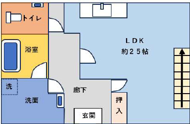 大津市真野５丁目の店舗一部の間取り