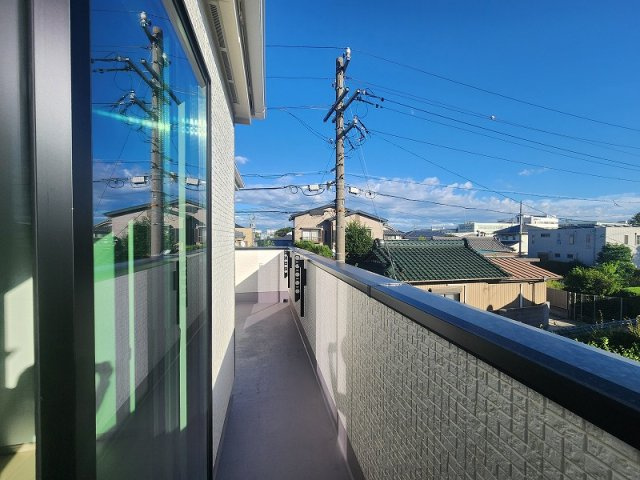 小牧市大字三ツ渕　新築戸建　B号棟のバルコニー|日当たり良好のバルコニーです。