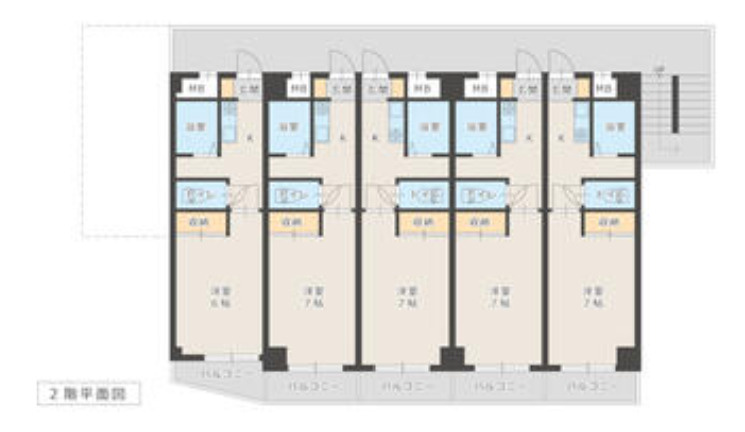 名古屋市名東区西山台　収益マンションの間取り