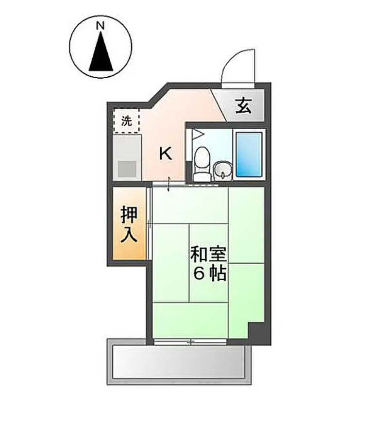 名古屋市北区八代町2丁目　収益マンションの間取り