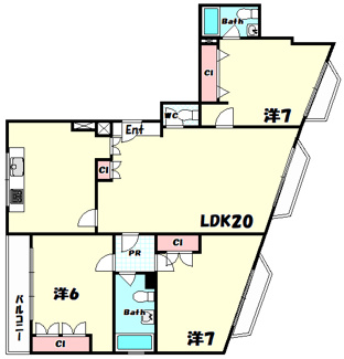 【間取り】 | 第3スカイマンション